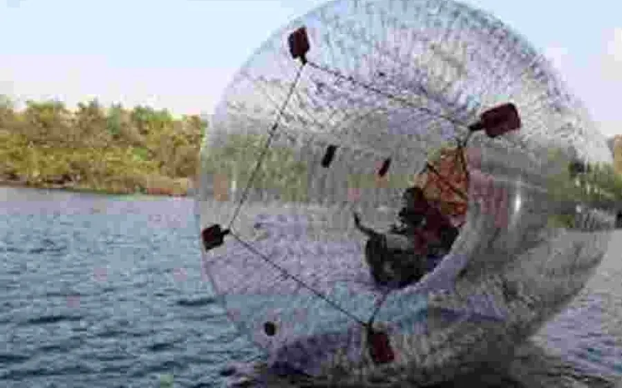 Zorbing activity in Dandeli