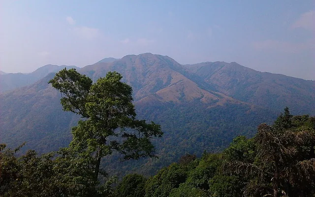 Western Ghats hilltop viewpoint at Jainkallu Gudda near Dandeli