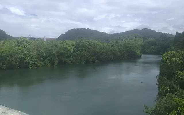 Kali river reservoir and forest hills at Supa Dam Ganeshgudi