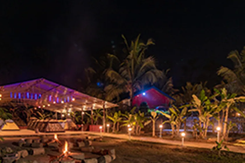 Tent stay at Jungle Bell River Resort Dandeli