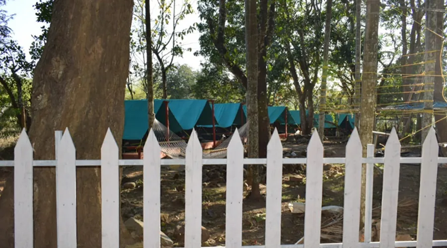 Forest tents at Tiger Camp Dandeli