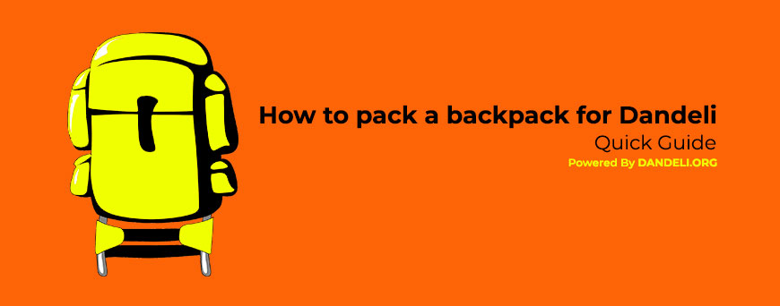 How to pack a backpack for Dandeli