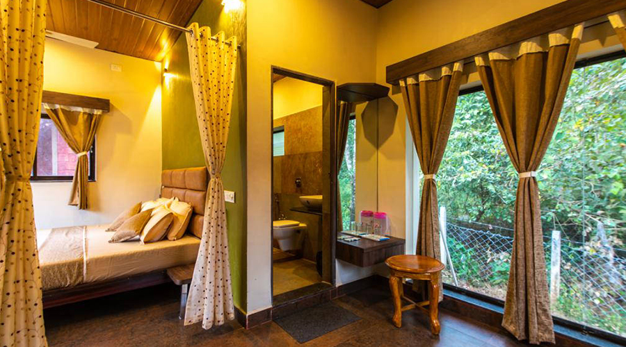 luxury swimming pool resort in dandeli
